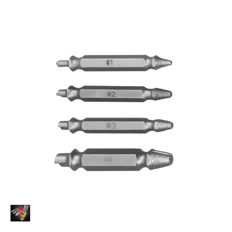 סט חולץ ברגים חיבור HEX 1/4" לאימפקט 4 יחידות B.Tech 0504040