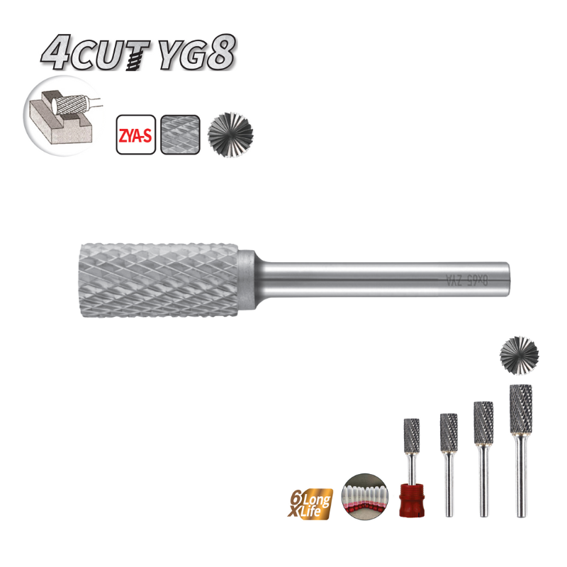 פצירת וידיה YG8 מסתובבת חרוט מלא 4CUT ZYA-S B.Tech 0508733