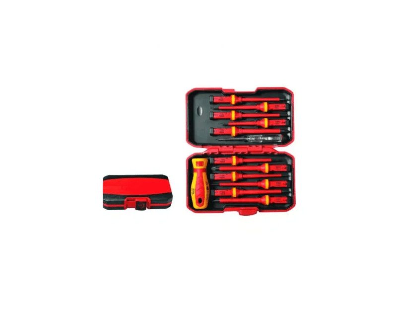 סט מברגים מתחלף - VDE 1000V כמות 13 יחידות B.tech 0502362