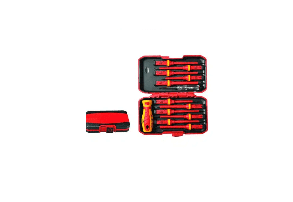 סט מברגים מתחלף - VDE 1000V כמות 13 יחידות B.tech 0502362