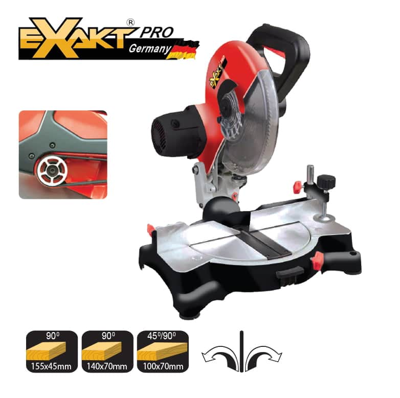 משור גרונג שולחן עליון Belt Driven מידה 10" 255 מ"מ 1600W B.Tech 0520260XX