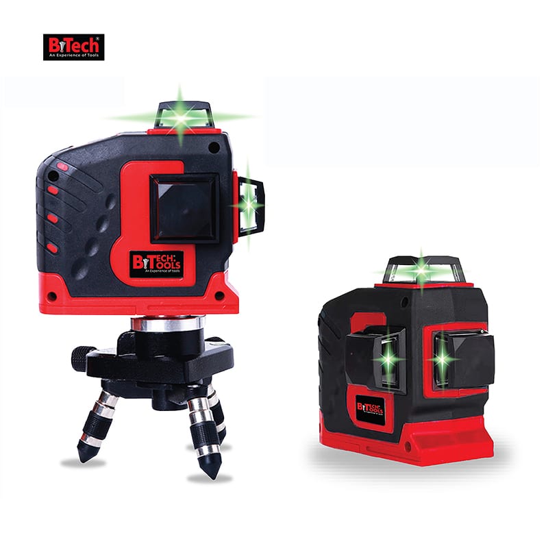 לייזר (ירוק) 12 קוו B.TECH 3D-XX כולל אביזרים 0506094