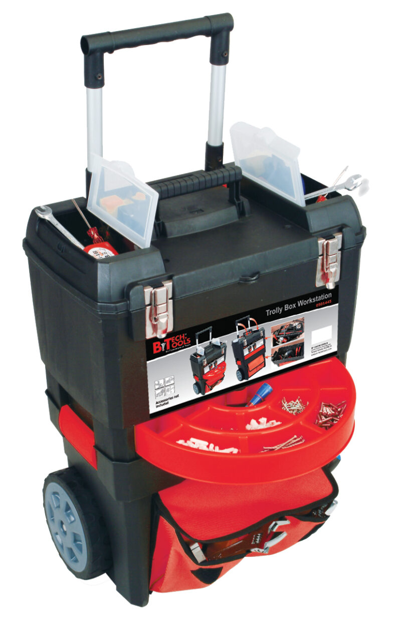 ארגז כלים על גלגלים עם תא אחסון B.Tech 0501445