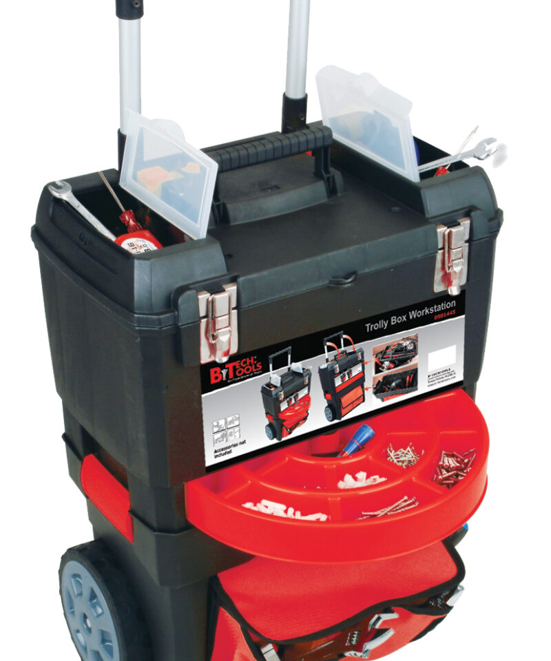 ארגז כלים על גלגלים עם תא אחסון B.Tech 0501445