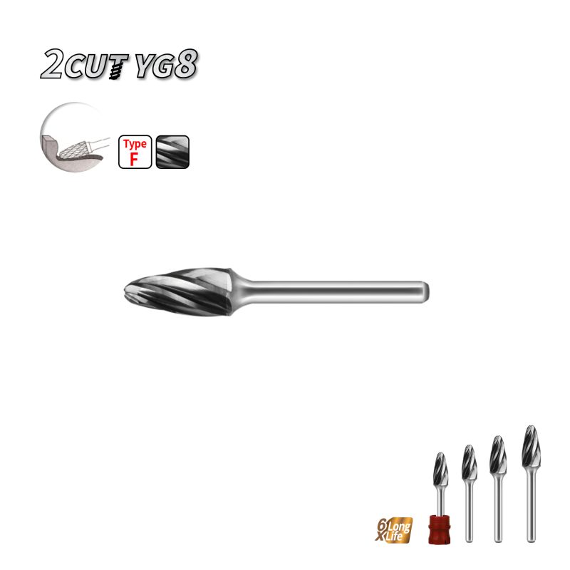 פצירת וידיה מסתובבת לאלומיניום 2CUT חיתוך כפול B.Tech 0508778