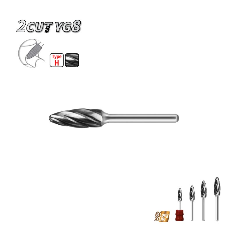 פצירת וידיה מסתובבת לאלומיניום 2CUT חיתוך כפול B.Tech 0508789