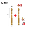 מקדח לאימפקט 4T זוגי לגרניט פורצלן 1/4" XXX4 B.Tech 0509203