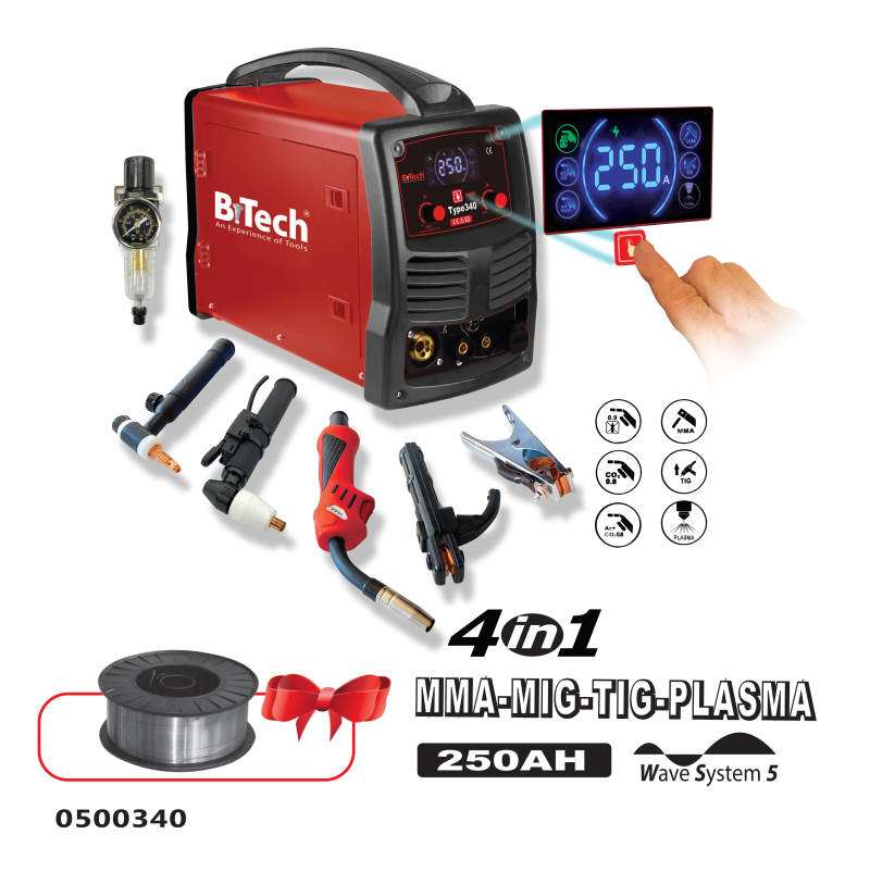 רתכת מקצועית Master 4 - 250AH B.Tech 0500340
